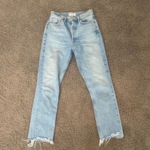 Agolde Riley High Rise Straight Jeans